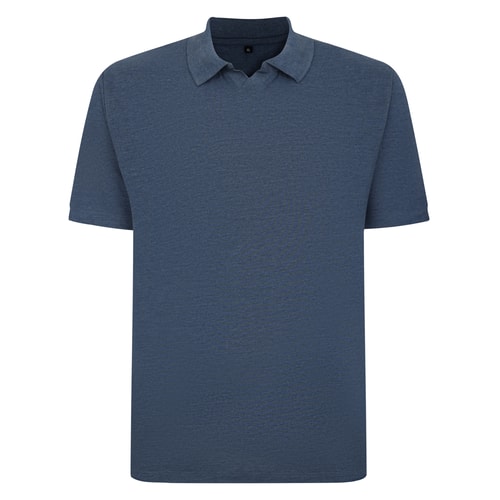 Bigdude Revere Polo Shirt Denim Tall